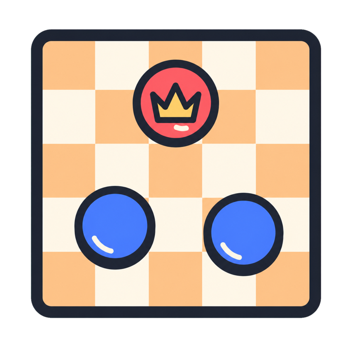 Checkers game card artwork
