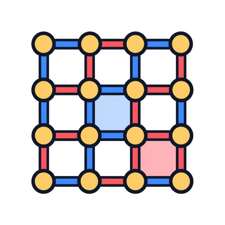 Dots and Boxes game card artwork