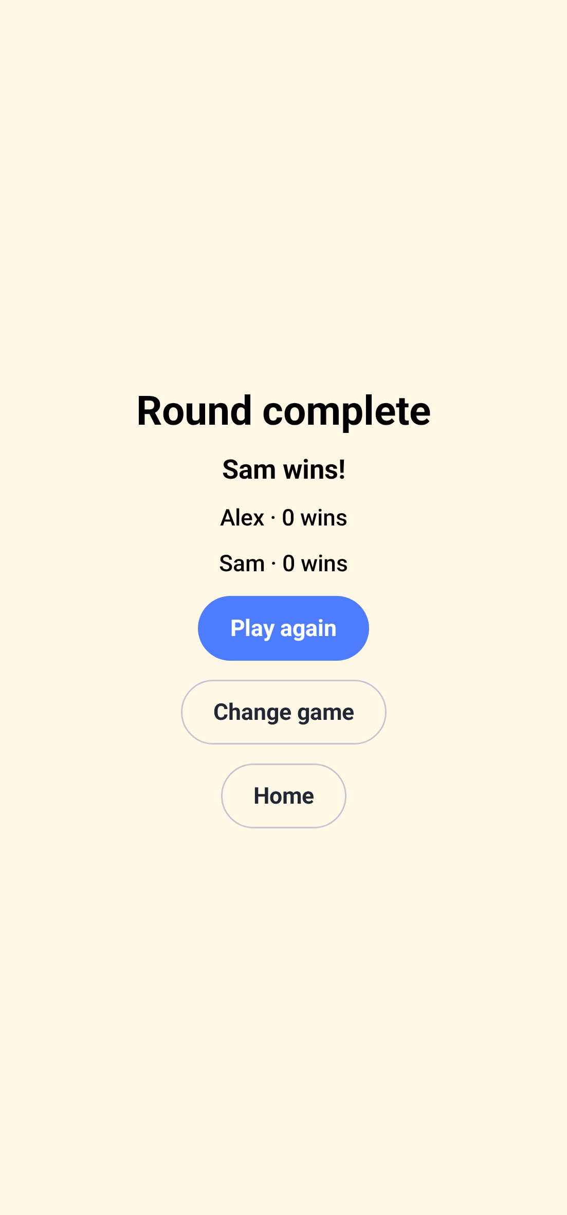 Climb and Slide results screen on an Android phone